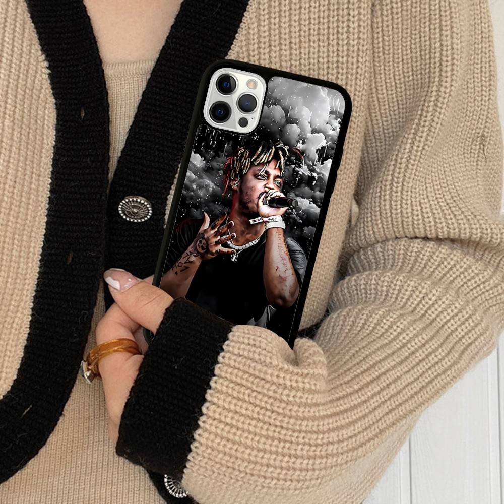 Rapper J-Juice Wrld Phone Case Wireless Charging PC+TPU For IPhone 11 12 13 14 15 16 17 Pro Max Plus Case
