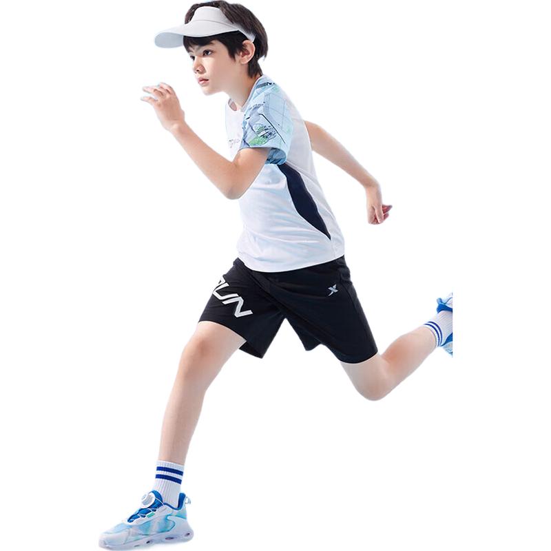 Xtep Boys' Soft & Breathable Short Sleeve T-Shirt
