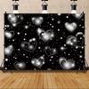 Red Pink Heart Balloon Background Multi Functional Love Banner Birthday Festival Wedding Couple Portrait Photography Backdrop