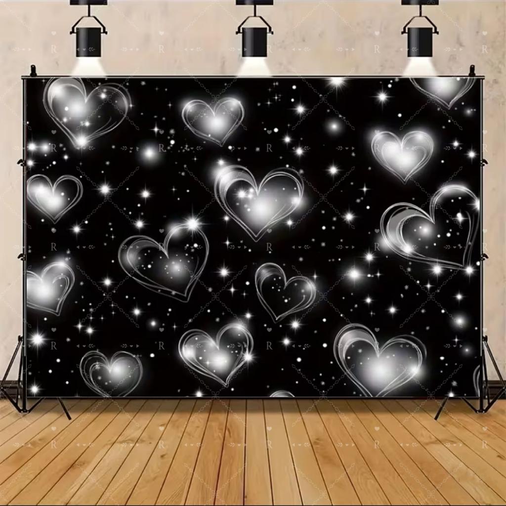 Red Pink Heart Balloon Background Multi Functional Love Banner Birthday Festival Wedding Couple Portrait Photography Backdrop