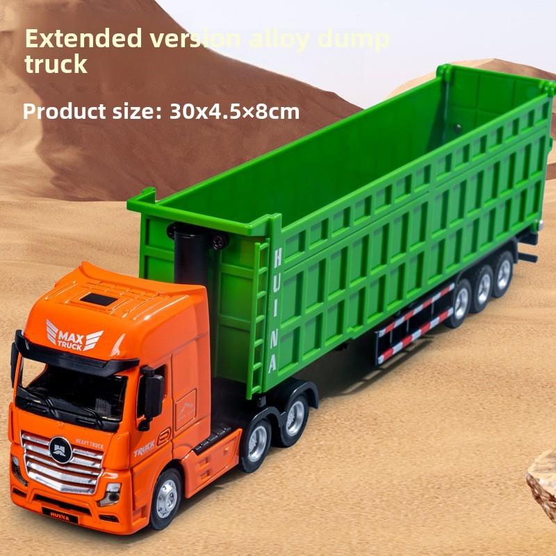 Heavy Duty Alloy Dump Truck Model With Inertia Control For Kids And Collectors