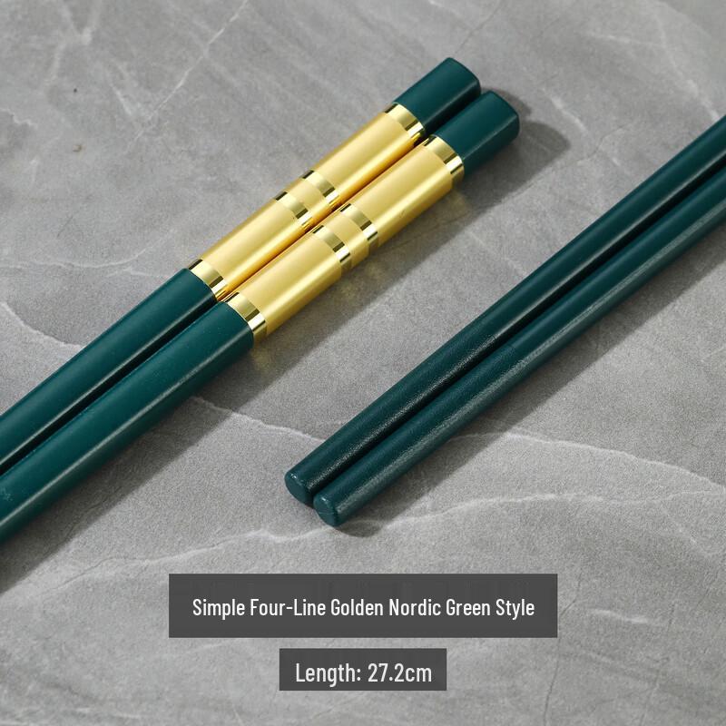 Gu Rou Gold-Inlaid Alloy Chopsticks