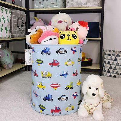 40*50cm Laundry Basket Foldable Canvas Large Dirty Clothes Toys Storage Bags Foldable Hamper With Handles Home Organization