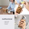 Luxury Ring Holder Cards Solt Leather Case for iPhone 18 Pro Max 17 16 15 14 13 Plus Shockproof Camera Protection Stand Cover