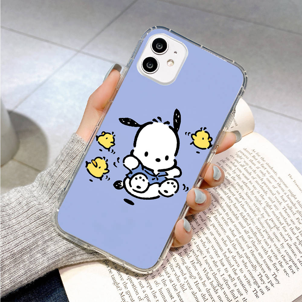 Case for Samsung A04 A14 A23 A34 A54 M23 M33 M52 M53 Realme 10 9 C30S C35 C55 VIVO Y02S Y21 Y51 X80 Pro Transparent Cover LI18 Pochacco