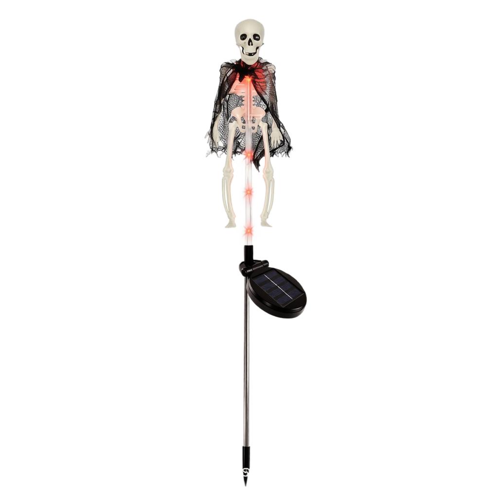 Solar Powered Outdoor Skeleton Stake Light for Halloween Party Yard Garden Lawn Decoration Waterproof Festival Ornament