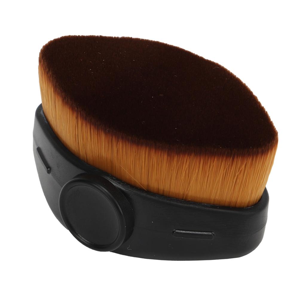 2pcs Nail Dust Remover Brush Portable Nail Dust Cleaner Brush Makeup Foundation Brush Black Green