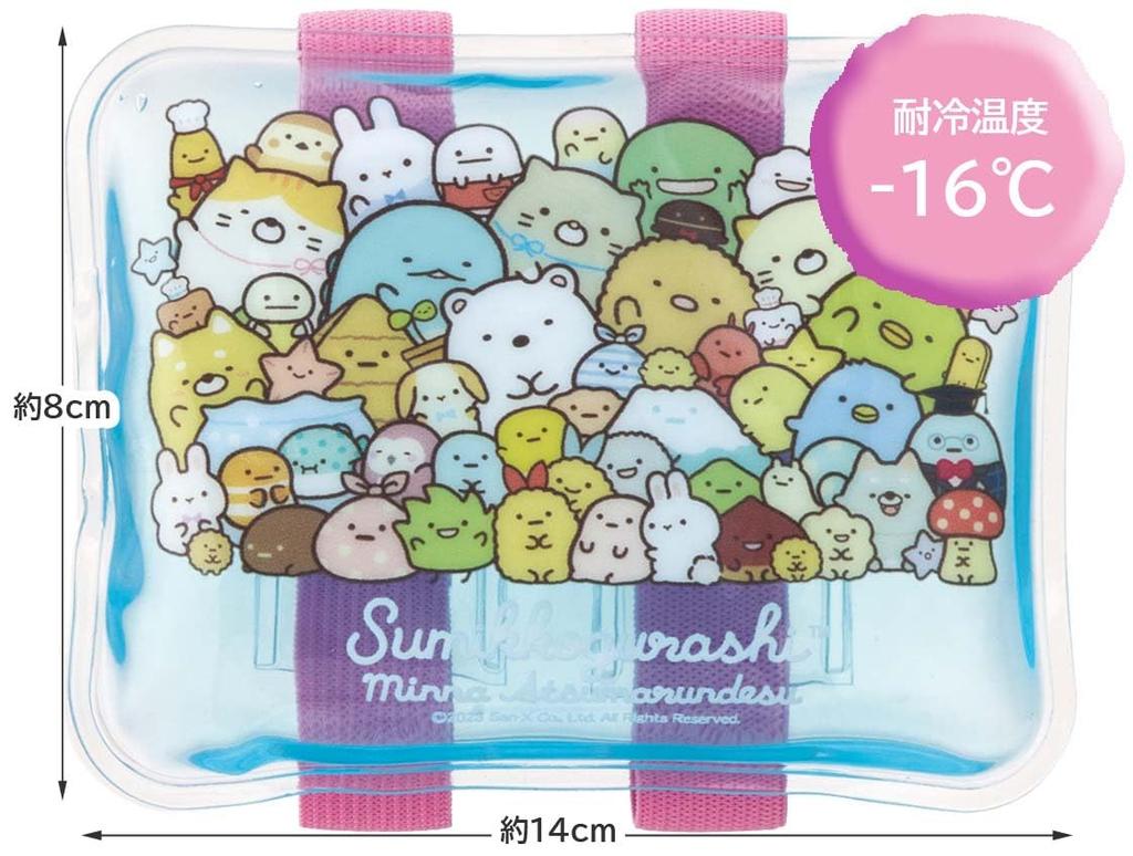 Skater Cooling Pack with Sumikkogurashi 14 x 8cm Belt, "Atsumaru-n desu" (Gathering) CLBB1-A