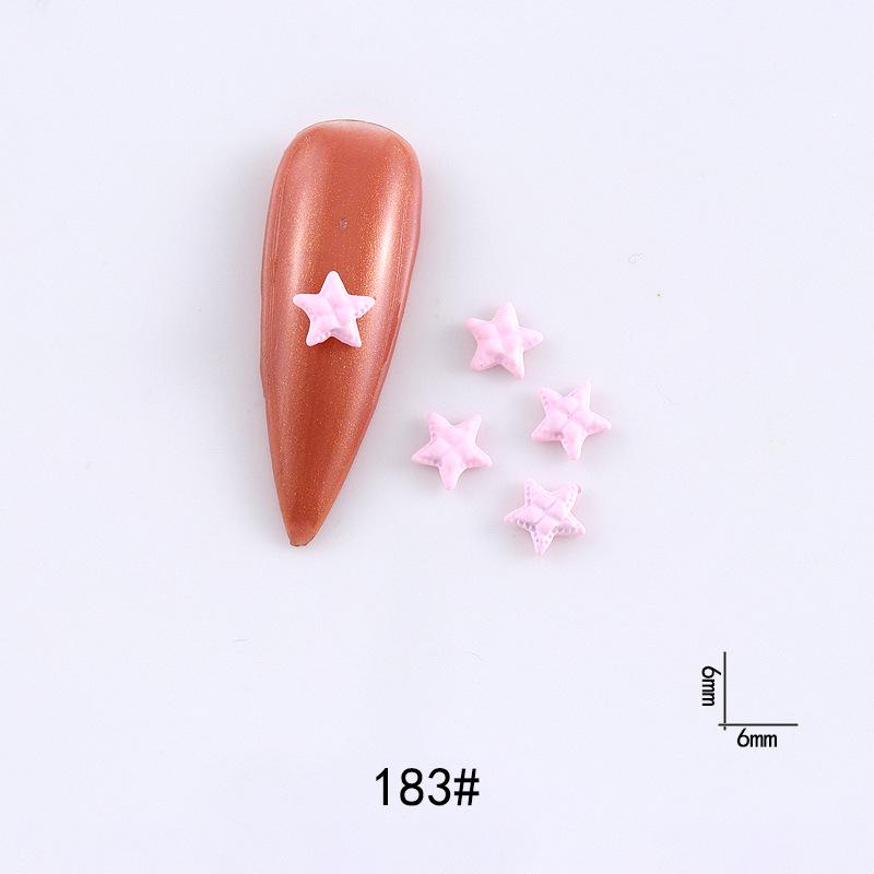 New Cute Bow Heart Nail Art: Frosted Matte Blue & Pink