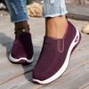 Women's Breathable Knit Slip-On Sneakers Lightweight, Comfortable Walking Shoes for All-Season Casual Outdoor Activities