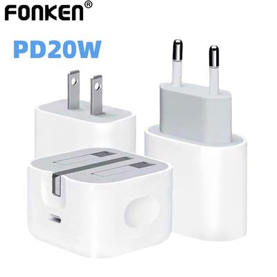 FONKEN PD 20W Charger Type C Wall Charger Adapter UK/US/EU Plug Fast Charger For Phone Laptop