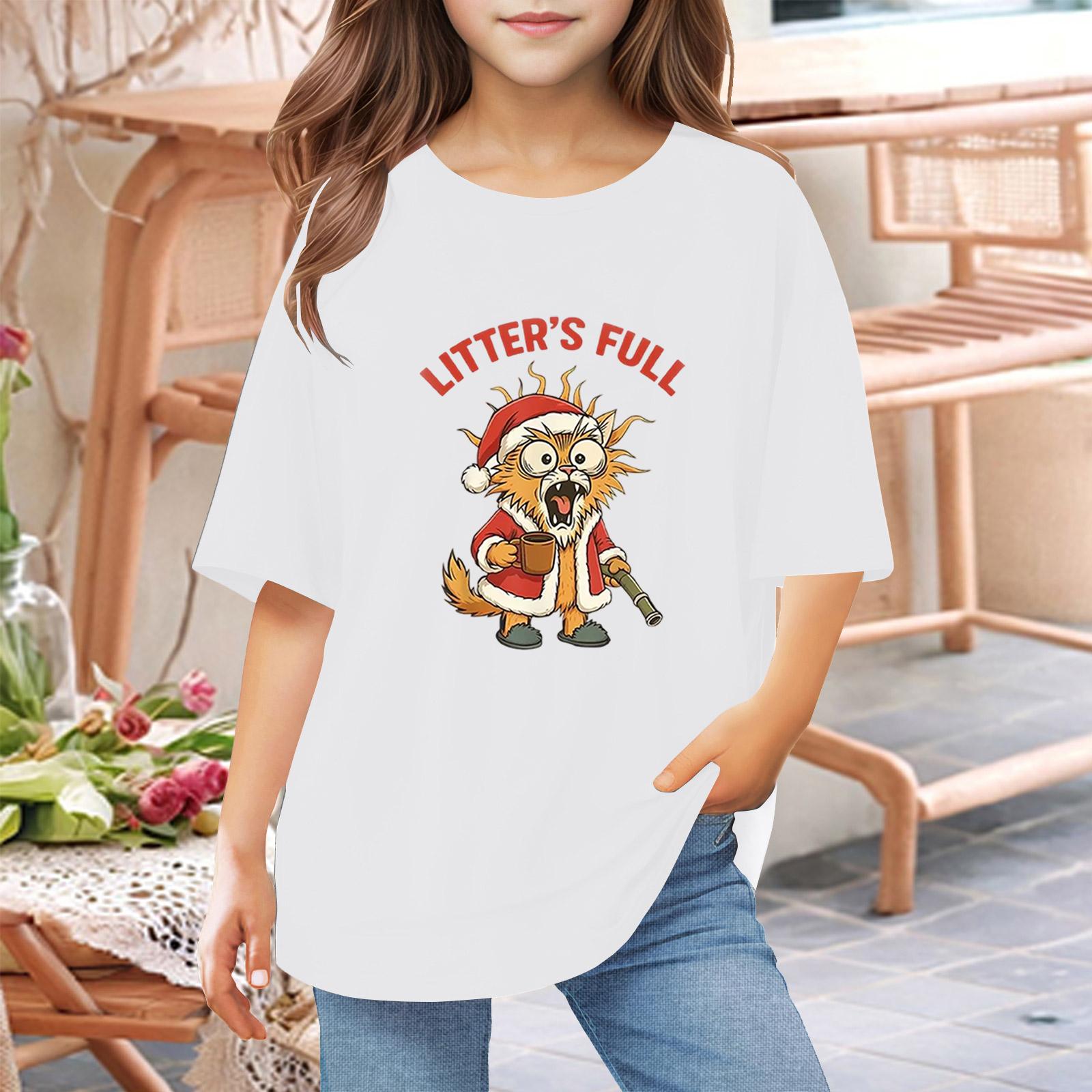 

Футболки для малышей, девочек и мальчиков, детские футболки с короткими рукавами и принтом для мальчиков и девочек 1-12 лет 160 белый