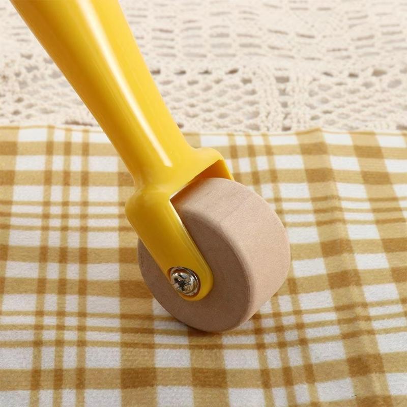 Ink For Quilting Sewing Handmade Tool Sewing Notion Quilting Press Roll Home Decoration Wood Seam Roller Wallpaper Roller