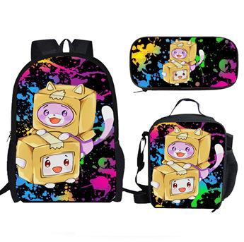 Backpack, Various Styles, Cartoon Heat Transfer, Digital Printing, Backpack, Large-Capacity Student Schoolbag