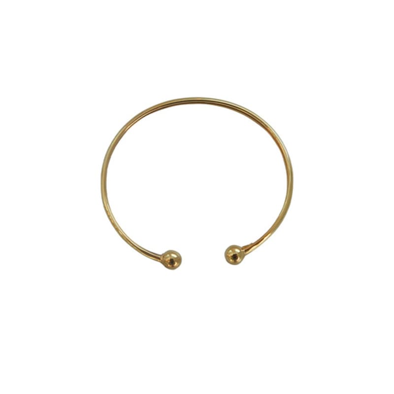 LAYERMOOD [HEART] Gold one ball Bangle(925silver)