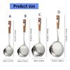 Stainless Steel Strainer Spoon Kitchen Colander Spoon Filter Strainer Food Scoops Perforated Skimmers Colander