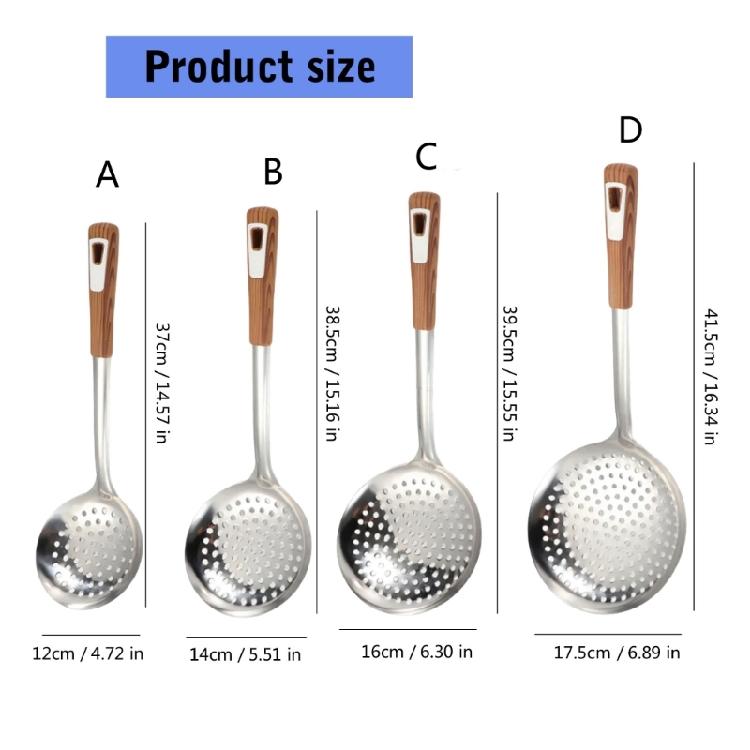 Stainless Steel Strainer Spoon Kitchen Colander Spoon Filter Strainer Food Scoops Perforated Skimmers Colander