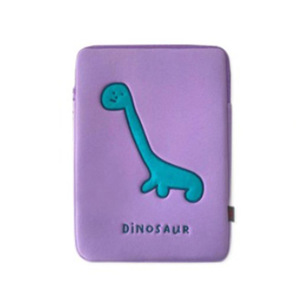 

Purple Tablet Sleeve Bag Dinosaur Girl Computer Bag Portable Cartoon Laptop Bag File Package 11inch