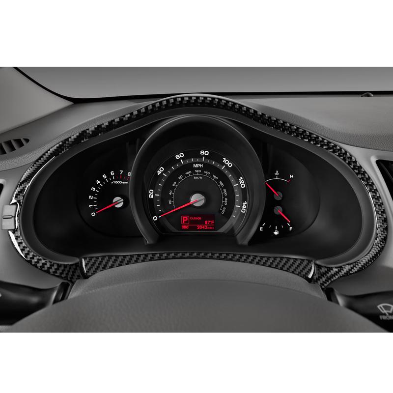 Real Carbon Fiber Car Accessories Speedometer Frame Decorative Cover Soft Sticker For Kia Sportage 2011 2012 2013 2014 2015 2016