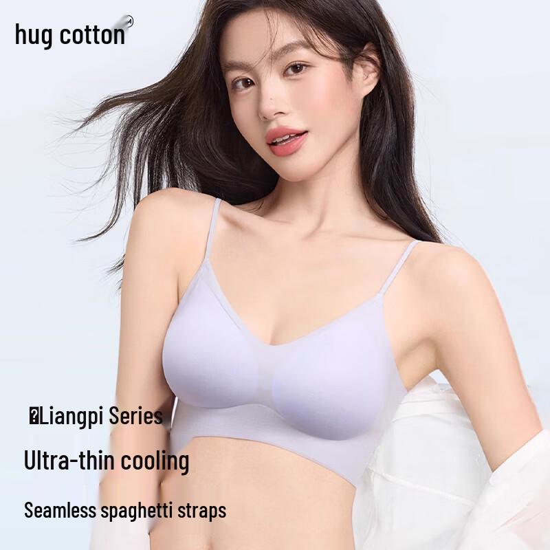 Women s Seamless Ice Silk Wireless Bra Top M