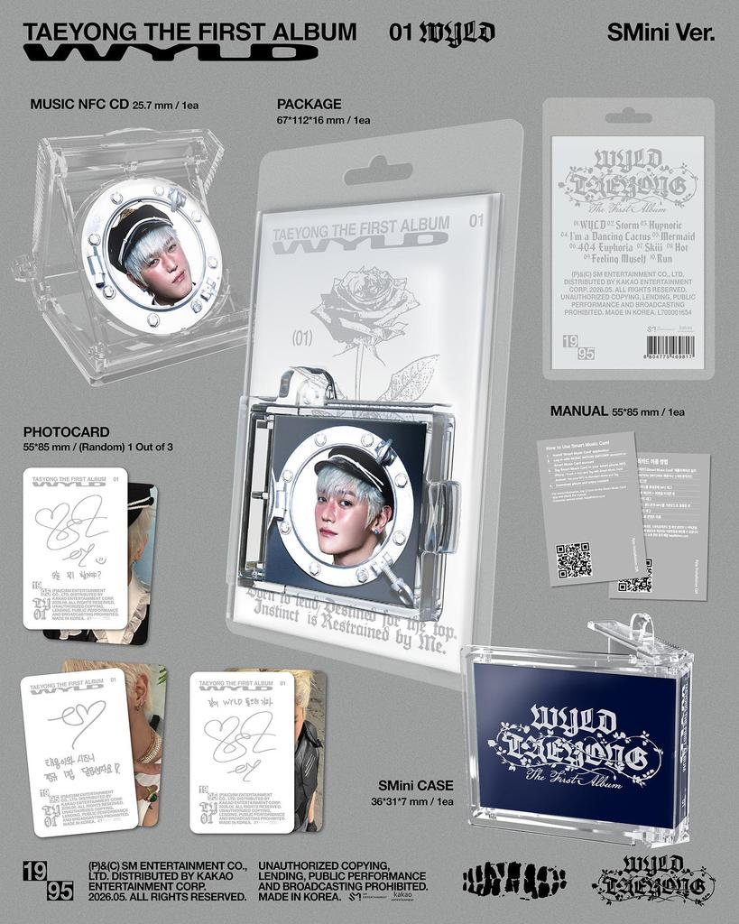 [Pre-Order] TAEYONG(NCT) WYLD Kpop Album Photocard Official SMini Version