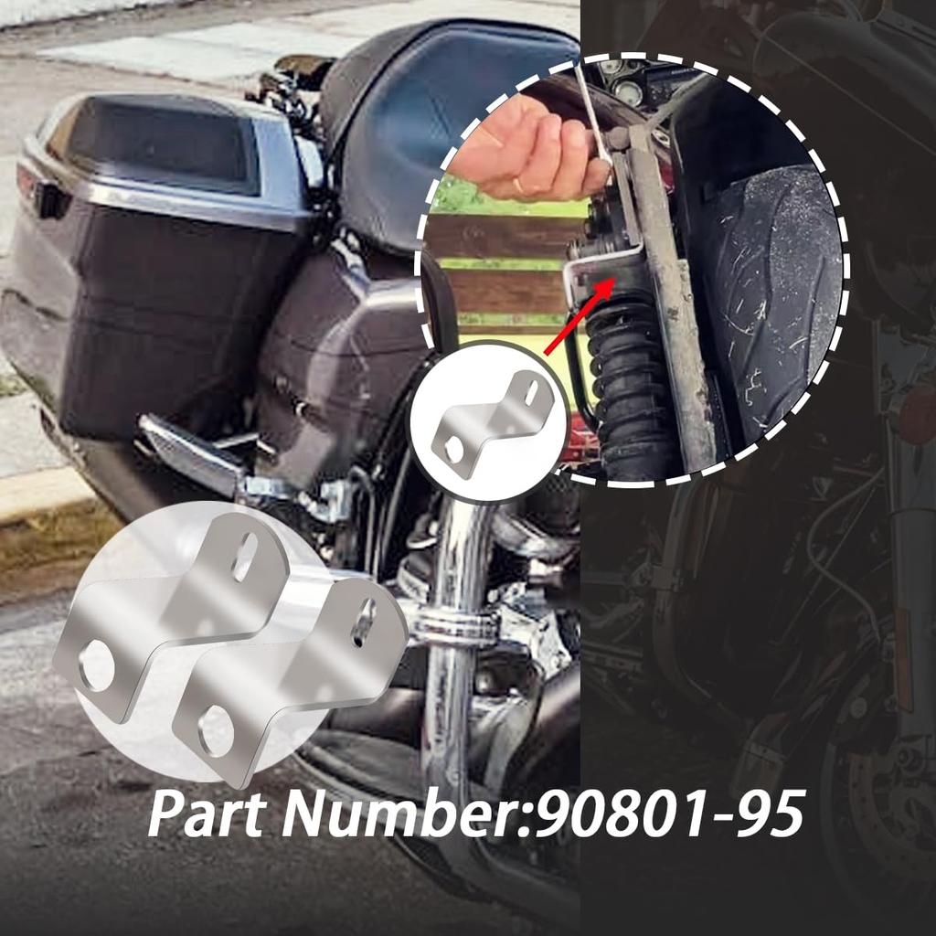 XTPTFABS 2PCS Bracket Saddlebag Mount, Saddlebag Support Bracket for 1995-2005 Harley Davidson Electra Glide 90801-95 (2)