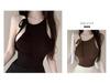 Korean Off-Shoulder Lace-Up Halter Slimming Tank for Women