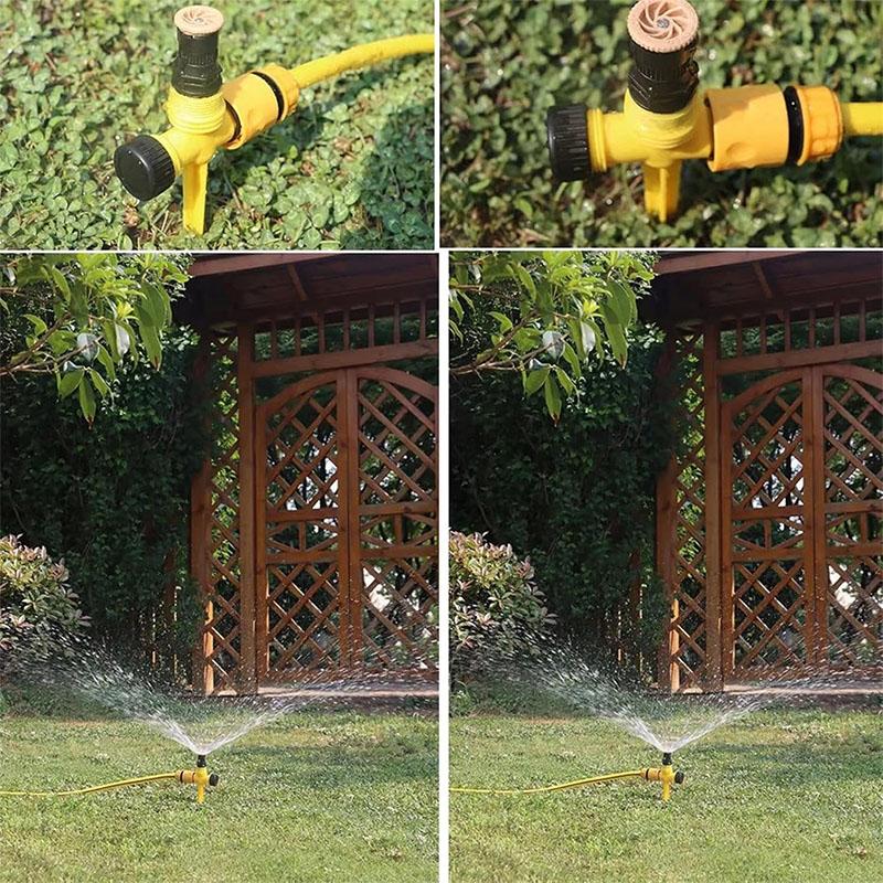 Garden Sprinkler 360° Rotation Irrigation Watering System Agriculture Ground Automatic Tube Adjustable Plug Buried Atomization