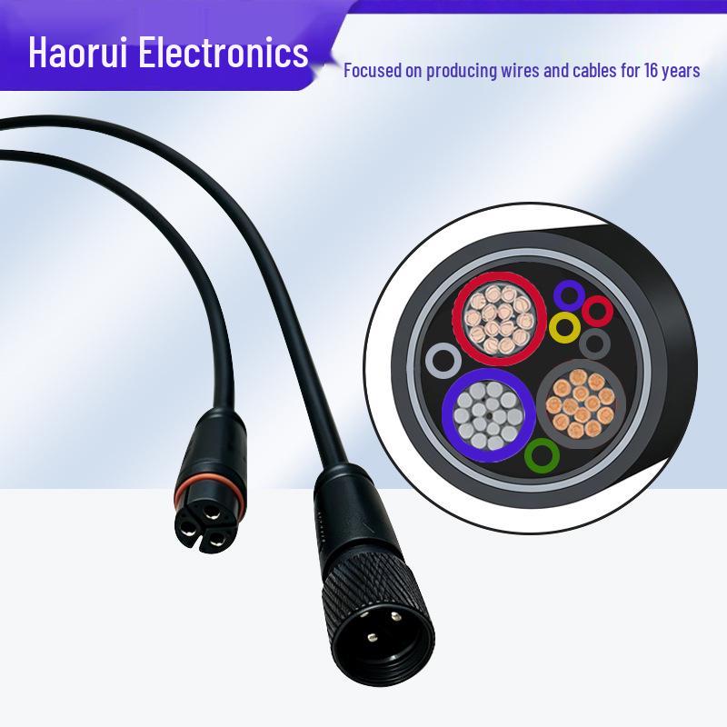 915 Waterproof 3-Core Male-Female Power Connector Plug