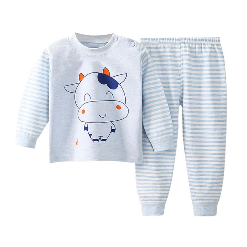 

Комплект детского хлопкового нижнего белья с рисунком Prinr, детская весенняя одежда, комплект из двух предметов с длинными рукавами, одежда для маленьких мальчиков и девочек