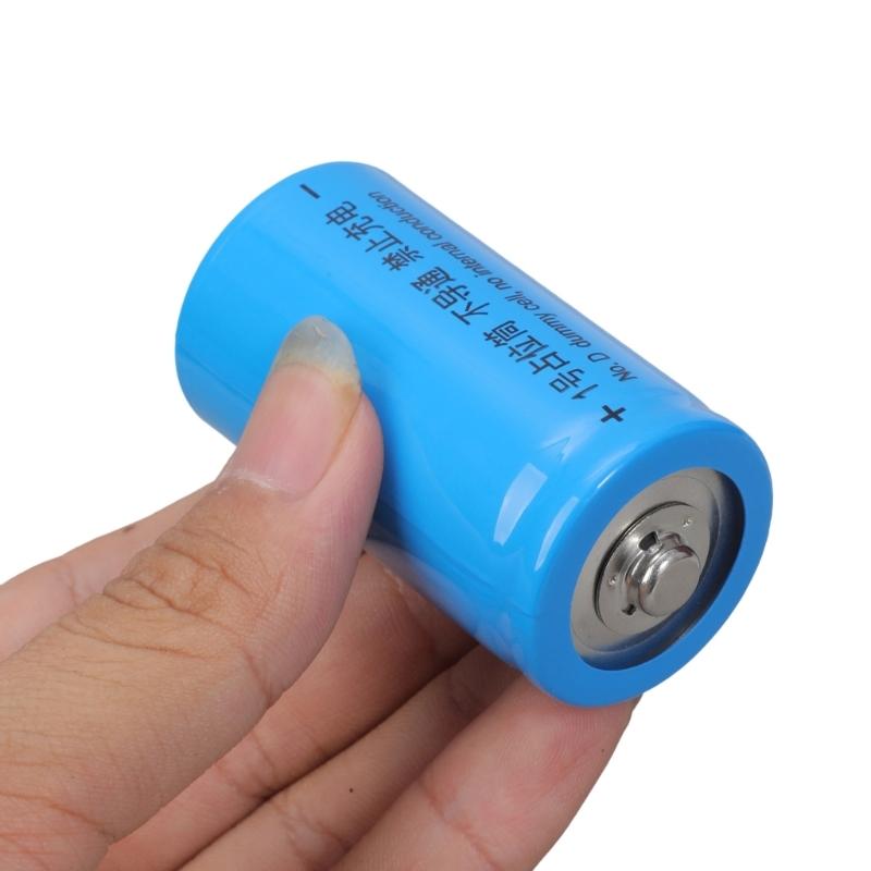 Not Conductive Size D Battery Simulating Shell Battery Placeholder for Electronics Power Adapter Appliances Toys