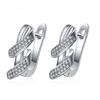 925 Sterling Silver Earrings For Women Round Zircon Earrings Sparkling Party Wedding Jewelry Gift AccessoriesGood Product
