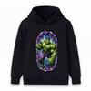 Kids Boys Girls Pullover Hoodie Super Green Hero Print Casual Soft Long Sleeve Hooded Sweatshirt for Children Daily Wear