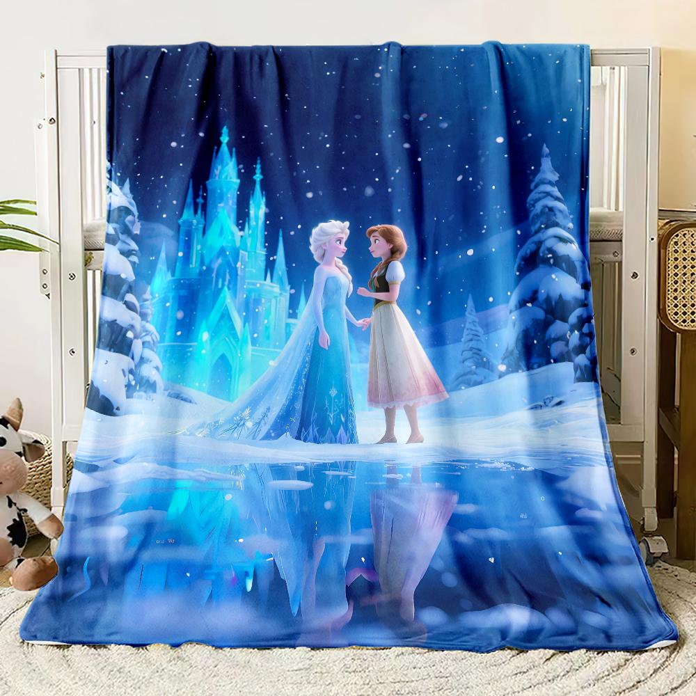 Cartoon Frozen soft Blankets blankets fluffy flannel thin Blanket Picnic Sofa Family Bedroom Children's Room custom blanket