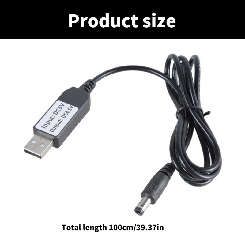 USB 5V2A to 4.5V1A 5.5x2.1mm Charging Cable for Electronic Gadgets with 5.5x2.1mm Replaces 3AA LR03 LR6 LR14 BAtteries
