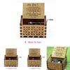 Vintage Wooden Music Box Gift For Kids Charming You Are My Sunshine Engraved Toy