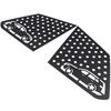 For BMW X3 G45 2025+ Aluminum Alloy Black Car Rear Triangular Glass Window Honeycomb Decorative Panel Sticker Accessories