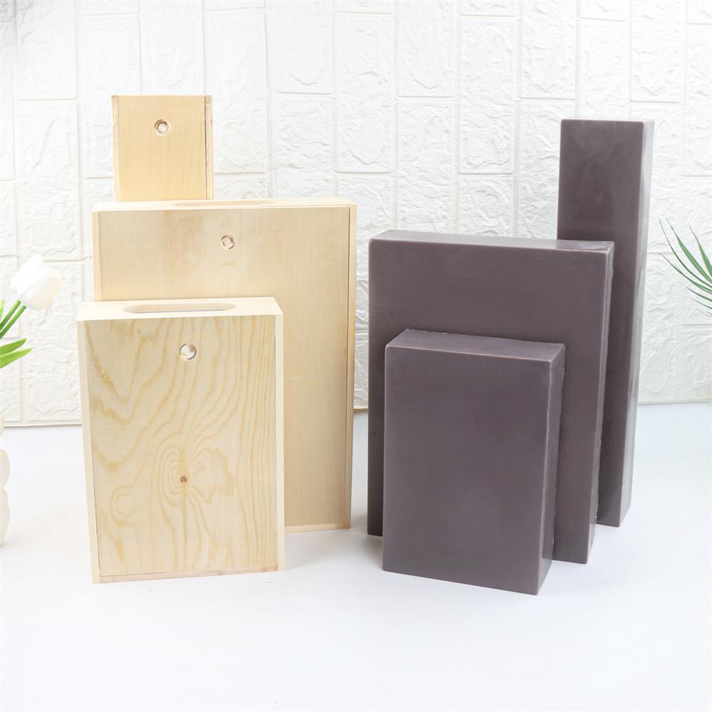 2.5/5L Square Rectangle Soap Making Mold Wooden Box Silicone Liner DIY 8KG Soap Mold With Wooden Box 8000ml Wood Soap Mould