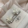 Niche Design Exquisite Three-Dimensional Flower Earrings, High-End Sense Niche Rose Stud Earrings, Fashionable Commuting Niche