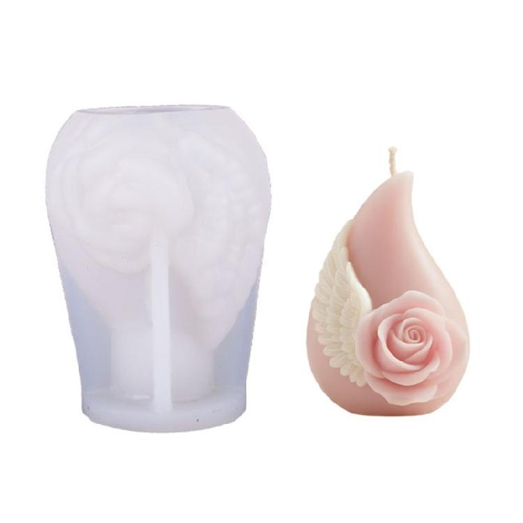 

Multipurpose Rose Wing Silicone Mold For Handmade Scented Candle Creative Crafts Artistic Easy Cleaning Kitchen Tool 1
