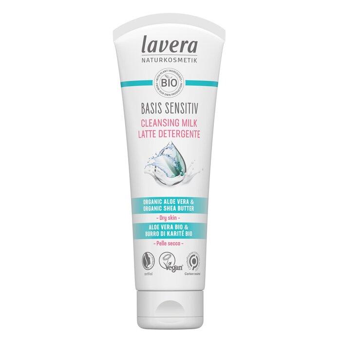 Lavera Basis Sensitive Cleansing Milk - Organic Aloe Vera & Organic Shea Butter (For Dry, Sensitive Skin)