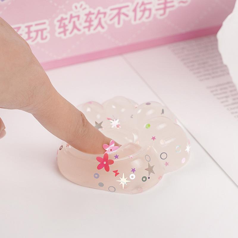 Xiaohongshu Viral Cat Paw Squeeze Toy - Stress Relief, Transparent Jelly Wax, Slow Rebound Decompression Toy