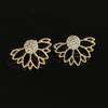 Fashion Women Lady Elegant Ear Stud Unique Hollow Lotus Earrings
