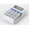 4 Slots Battery Charger with LCD Display for AA AAA Ni-MH Rechargeable Battery Smart Rechargeable