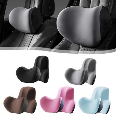 Universal Memory Foam Car Neck Pillow Protect Lumbar Back Car Cushion Headrest Car Relieve Stress Seat Support Breathable P P9Q0