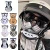 3D Printed Animal Unisex Face Bandana Masks Ear Loops Suncreen Headwear Cat /Dog Balaclava Neck Gaiter For Cycling Sports Hiking