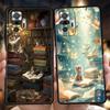 Handyhülle für Redmi 14C 13C 10C Note 14 13 12 10 11 K40 K50 Gaming Pro Plus Weiches TPU Niedliches Schmetterling Katze Bücherregal Design