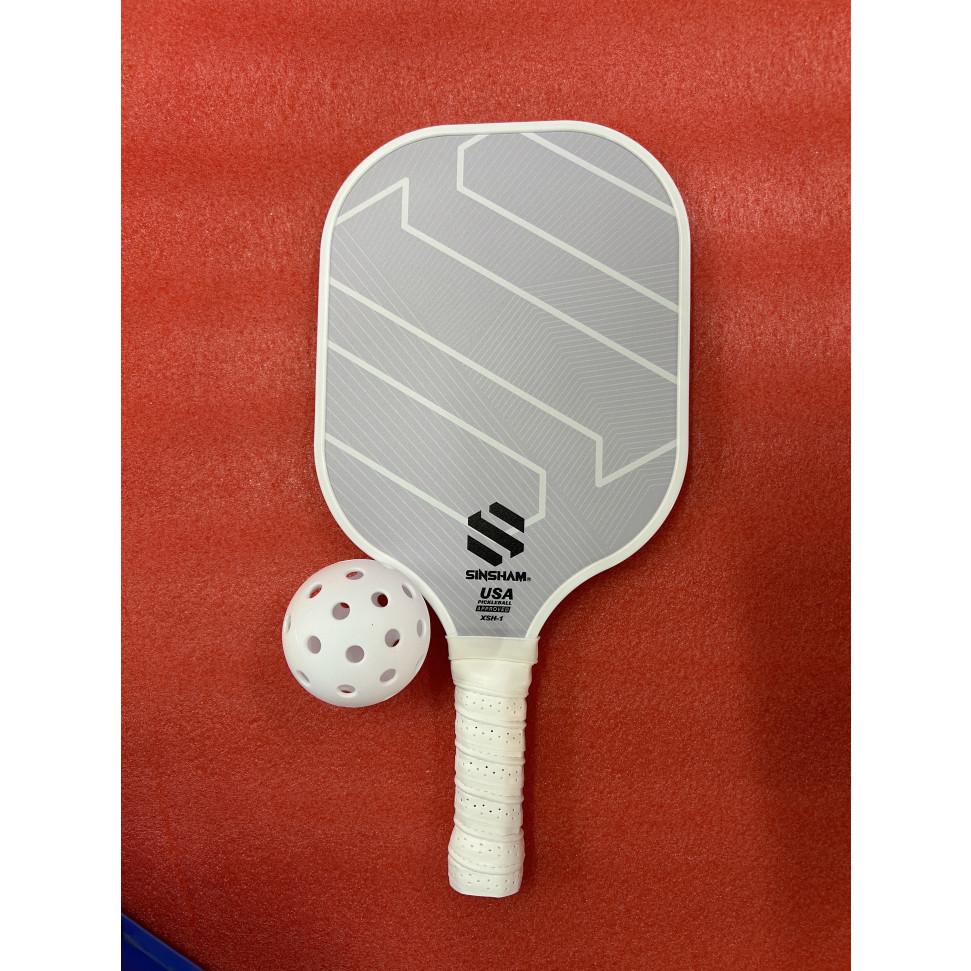 

T700 углеродное волокно профессиональная ракетка для пиклбола волокно горячего тиснения пиклбол бита шероховатая поверхность с абразивным зерном CP-1WhitePaddle