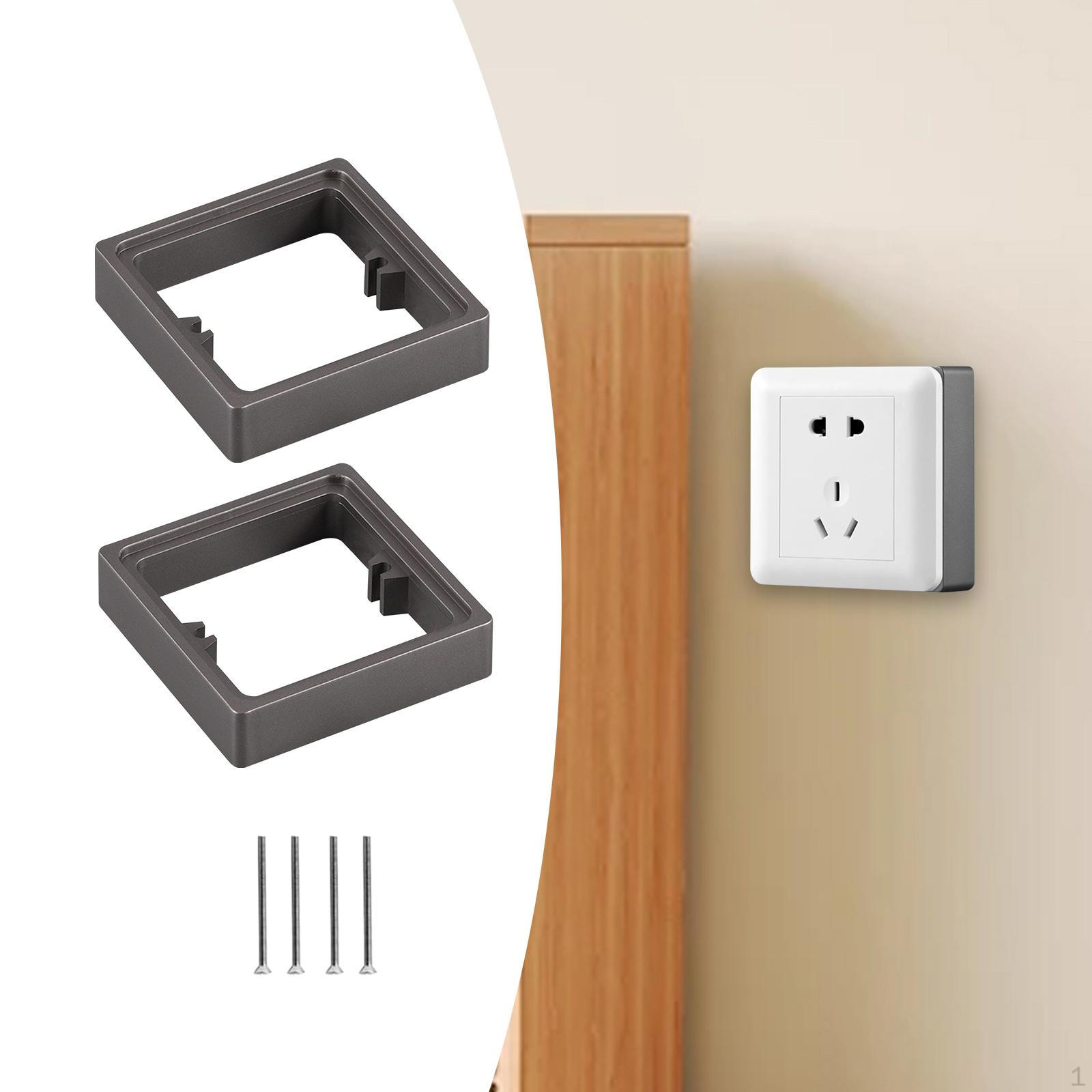 

2 Pack Wall Plate Spacers for Single Socket with 20mm Height Increase Cable Box