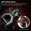 CH5 Titanium Rotating D Type Key Utility Key Ring with Screw Car Key Tool Key Ring Convenient for Daily [MecArmy] Ring, Shackle, Carrying-L